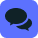 Pictogram of two messaging bubbles